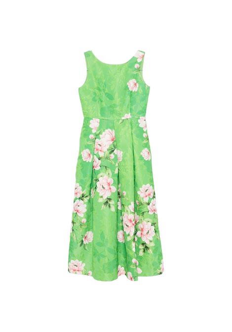 Abito verde a fiori LUNATICA | DRESS VT GRETAGREEN