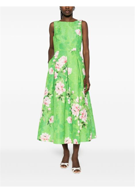 Abito verde a fiori LUNATICA | DRESS VT GRETAGREEN