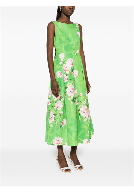 Abito verde a fiori LUNATICA | DRESS VT GRETAGREEN