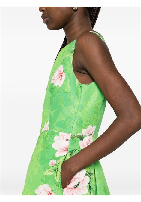 Abito verde a fiori LUNATICA | DRESS VT GRETAGREEN