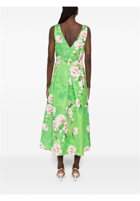 Abito verde a fiori LUNATICA | DRESS VT GRETAGREEN