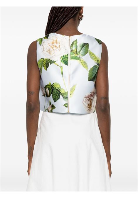 Top in raso azzurro LUNATICA | TOP SHORT K ROSESAZUR