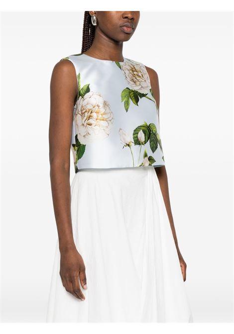 Top in raso azzurro LUNATICA | TOP SHORT K ROSESAZUR