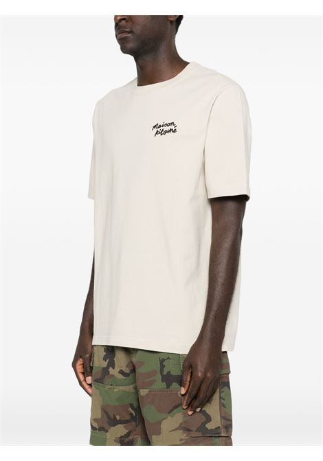 Sand-colored cotton T-shirt MAISON KITSUNE | MM00126KJ70250304