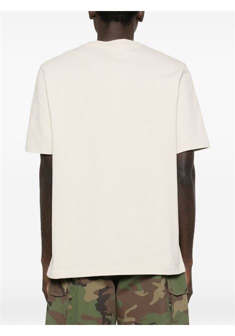 Sand-colored cotton T-shirt MAISON KITSUNE | MM00126KJ70250304