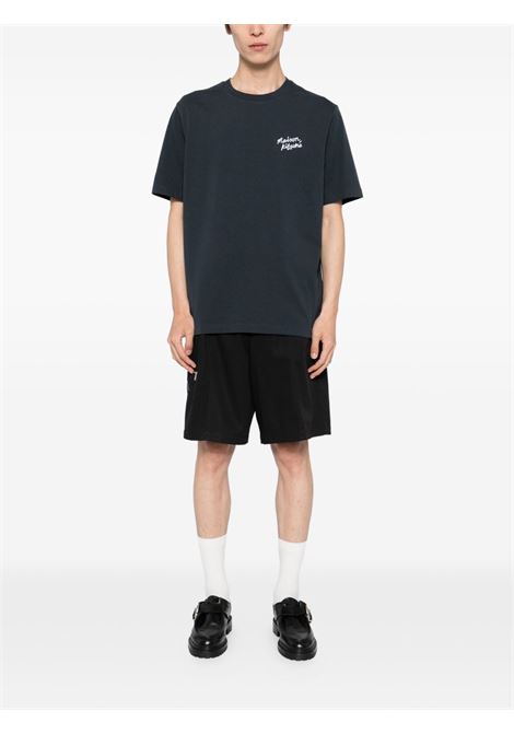 Blue cotton T-shirt MAISON KITSUNE | MM00126KJ70250414