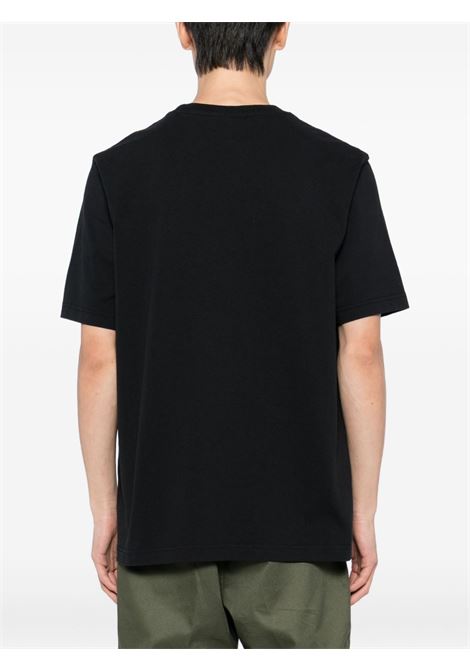 Black cotton T-shirt MAISON KITSUNE | PM00108KJ7025P199
