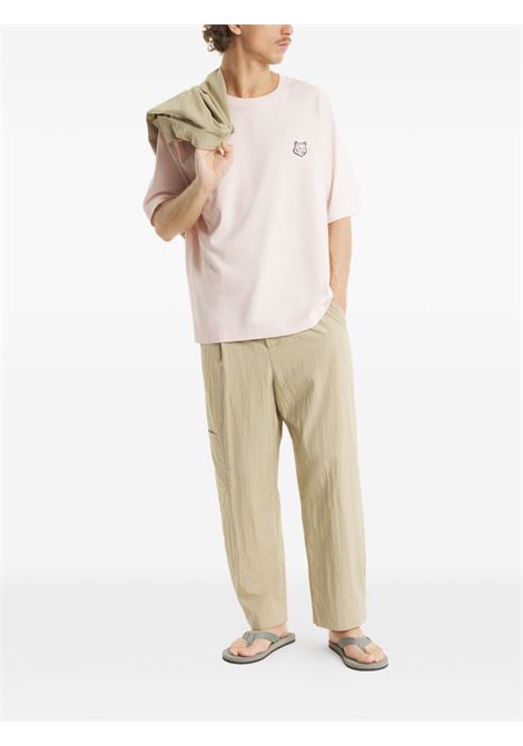 Powder Pink Cotton T-Shirt MAISON KITSUNE | PM00109KJ01190448