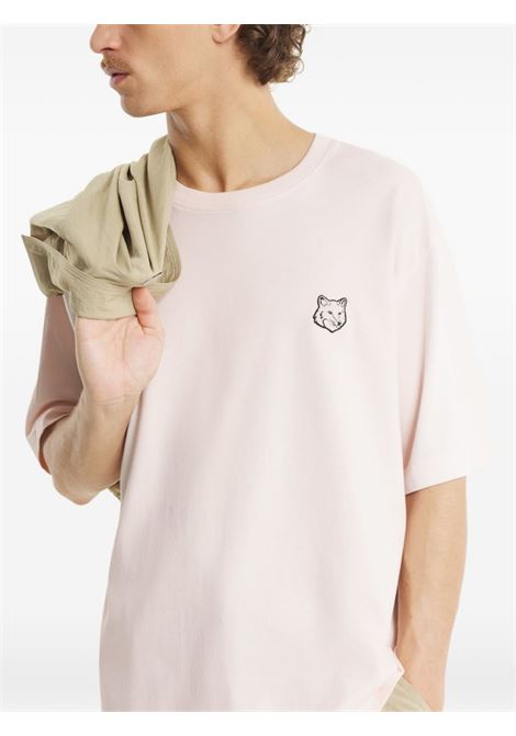 Powder Pink Cotton T-Shirt MAISON KITSUNE | PM00109KJ01190448