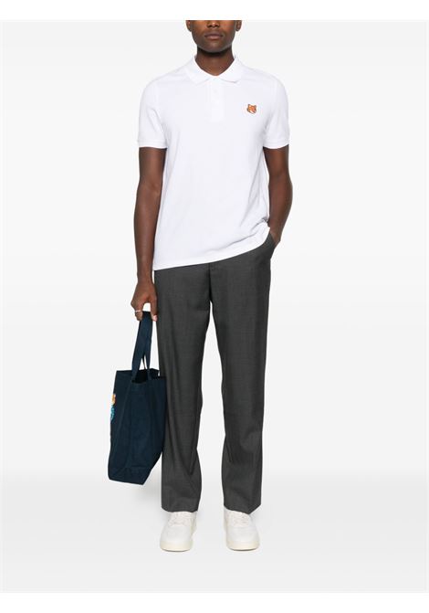 Polo cotone bianco MAISON KITSUNE | PM00209KP0002P100