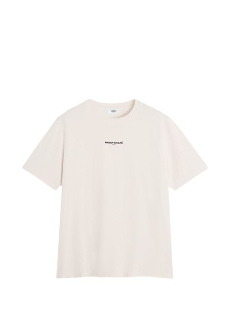 Ivory cotton T-shirt MAISON KITSUNE | QM00100KJ70250063
