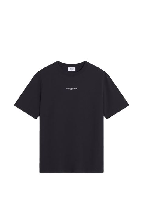 Black cotton T-shirt MAISON KITSUNE | QM00100KJ7025P199