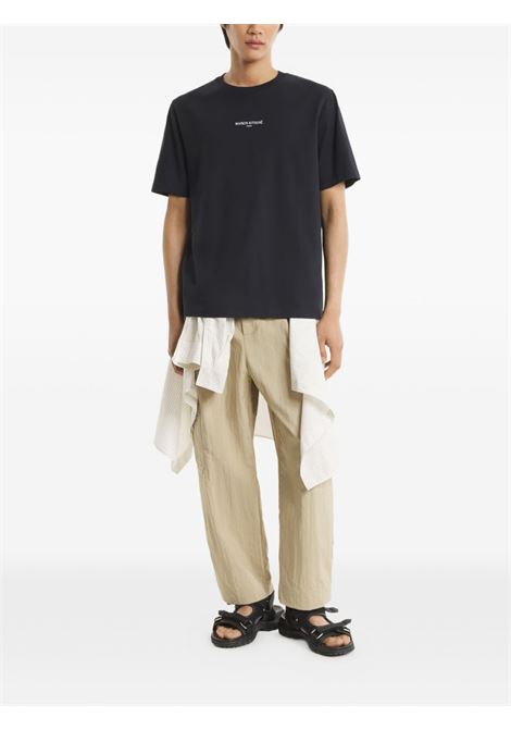 Black cotton T-shirt MAISON KITSUNE | QM00100KJ7025P199