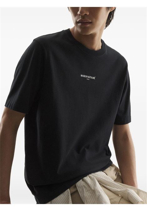 Black cotton T-shirt MAISON KITSUNE | QM00100KJ7025P199