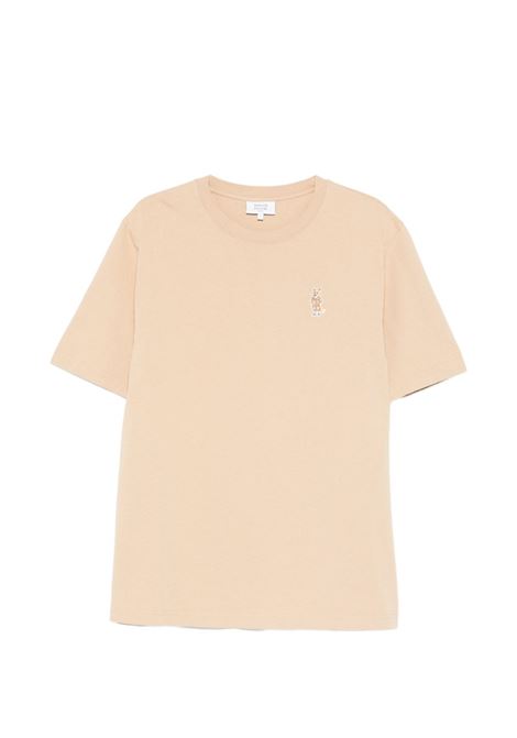 Beige cotton T-shirt MAISON KITSUNE | QM00101KJ70250429