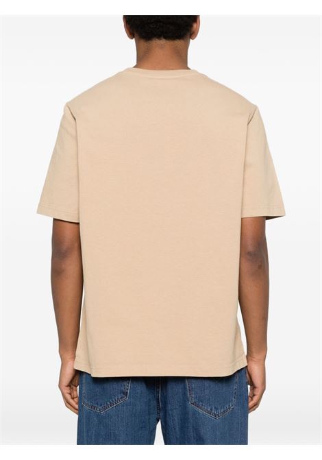 Beige cotton T-shirt MAISON KITSUNE | QM00101KJ70250429