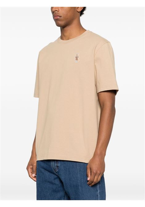 Beige cotton T-shirt MAISON KITSUNE | QM00101KJ70250429