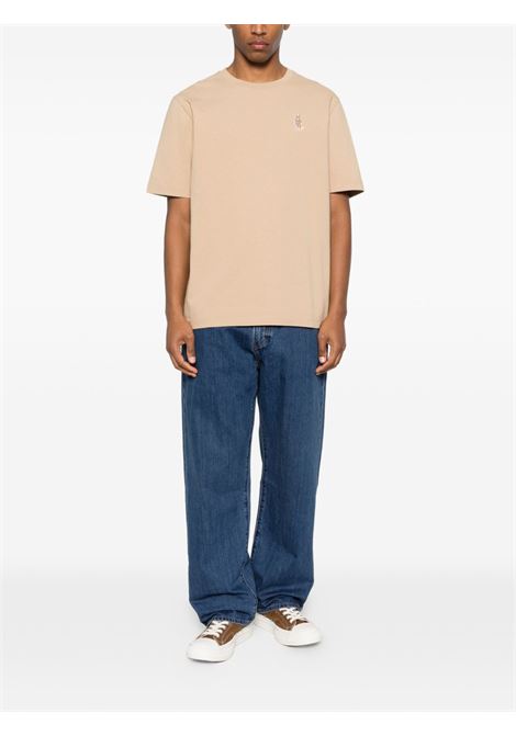 Beige cotton T-shirt MAISON KITSUNE | QM00101KJ70250429