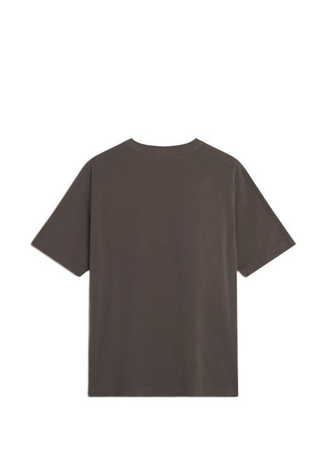 Mud-colored cotton T-shirt MAISON KITSUNE | QM00102KJ70260453