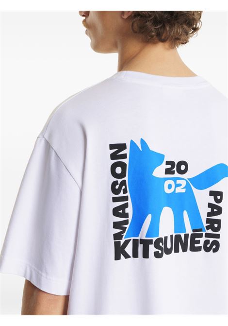 White cotton T-shirt MAISON KITSUNE | QM00111KJ0119P100