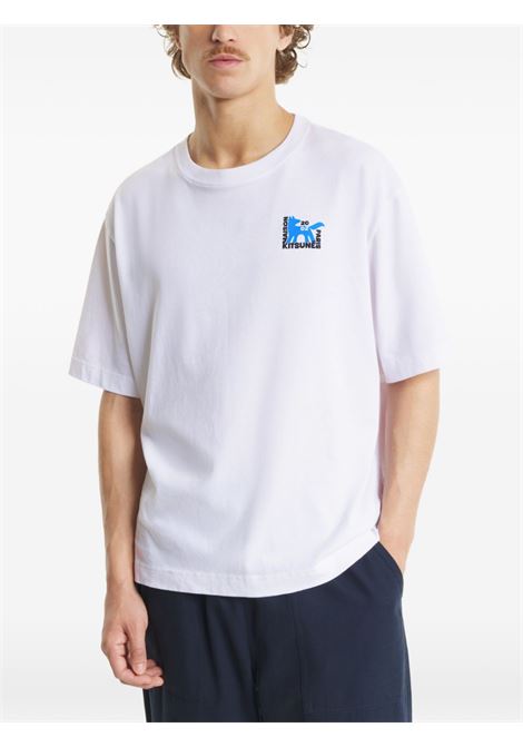 White cotton T-shirt MAISON KITSUNE | QM00111KJ0119P100