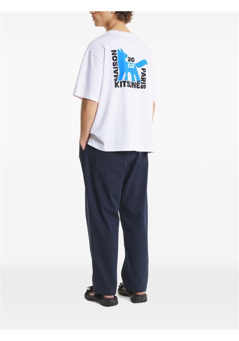 White cotton T-shirt MAISON KITSUNE | QM00111KJ0119P100