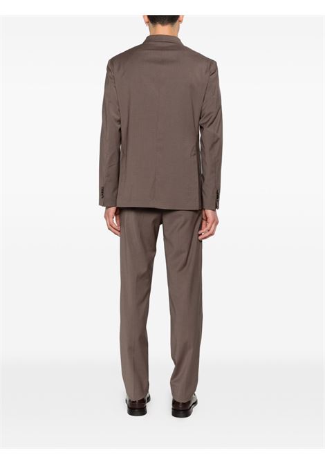 Abito doppiopetto in tela marrone MANUEL RITZ | 4032A3738-26000029