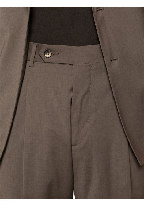 Abito doppiopetto in tela marrone MANUEL RITZ | 4032A3738-26000029