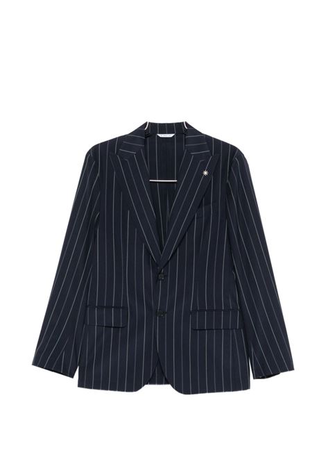 Dark blue pinstripe suit MANUEL RITZ | 4032A3748-26312989