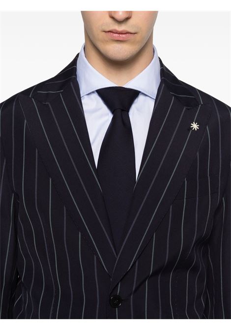 Dark blue pinstripe suit MANUEL RITZ | 4032A3748-26312989