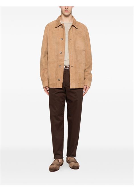 Camel suede jacket MANUEL RITZ | 4032H8603-26342025