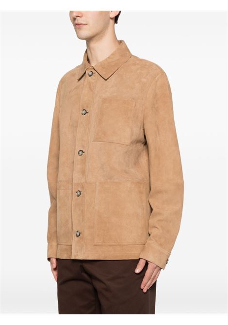 Camel suede jacket MANUEL RITZ | 4032H8603-26342025