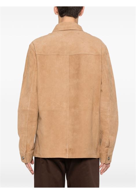 Camel suede jacket MANUEL RITZ | 4032H8603-26342025