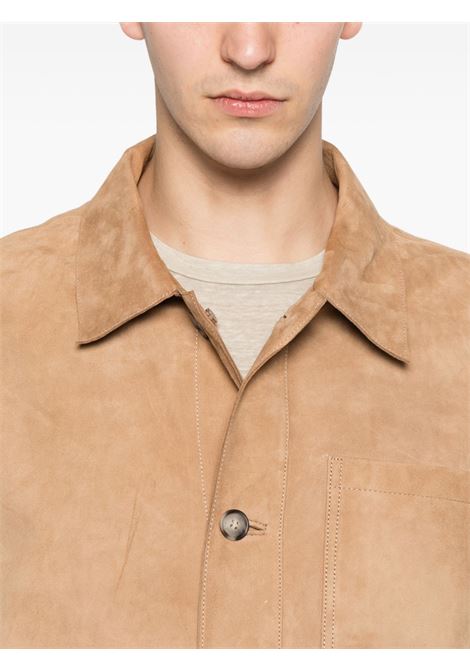 Camel suede jacket MANUEL RITZ | 4032H8603-26342025