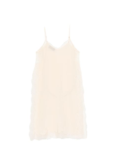 Long ivory top with lace MES DEMOISELLES | BALMANUDE