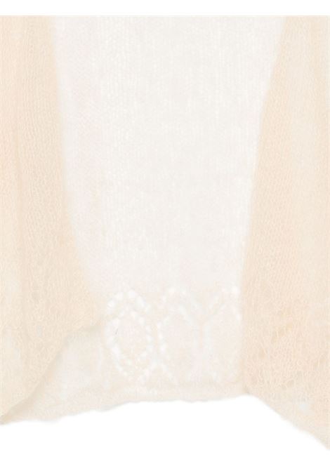 Lightweight beige wool-blend cardigan MES DEMOISELLES | HANANBEIGE