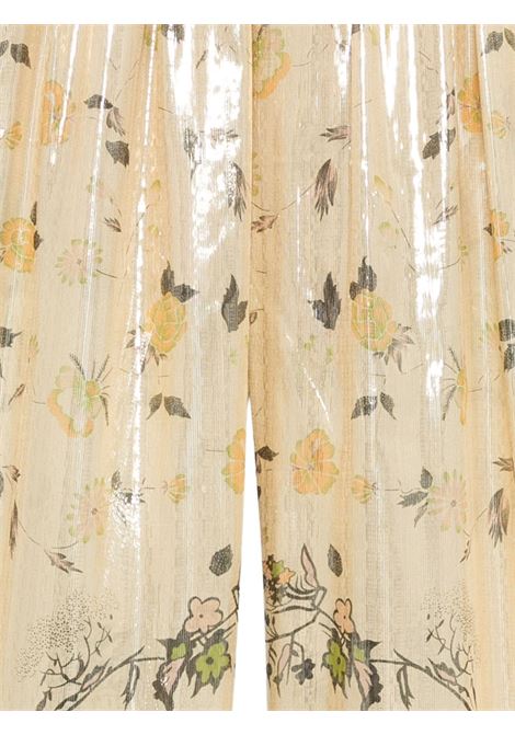 Gold floral trousers MES DEMOISELLES | JULIETTEMULTICO