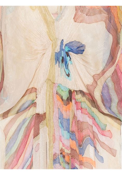Abito lungo avorio multicolore MES DEMOISELLES | MELLOWMULTICOLOR
