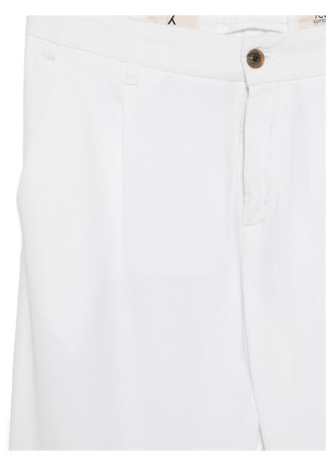 White cotton gabardine trousers MYTHS | 26M18ELA-7501