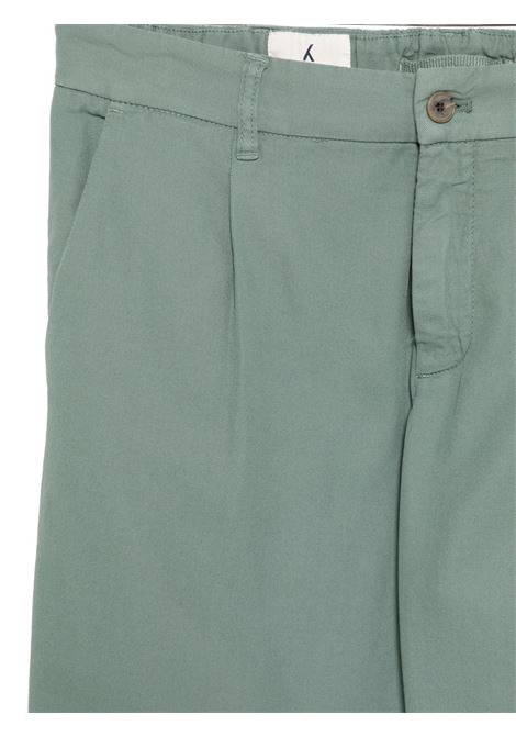 Green cotton gabardine pants MYTHS | 26M18ELA-7526