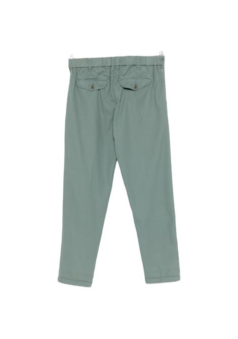 Green cotton gabardine pants MYTHS | 26M18ELA-7526