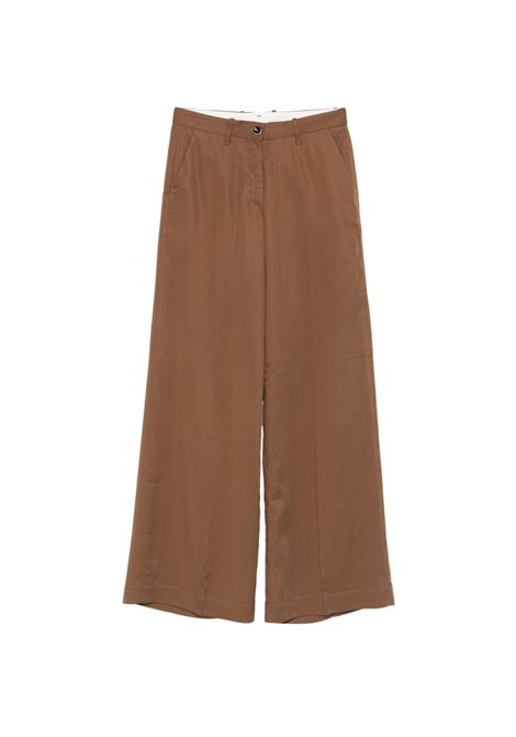 Pantalone lyocell caffe NINE IN THE MORNING | NAC150-P22 NADIA CHINO PALAZZOMOCHA
