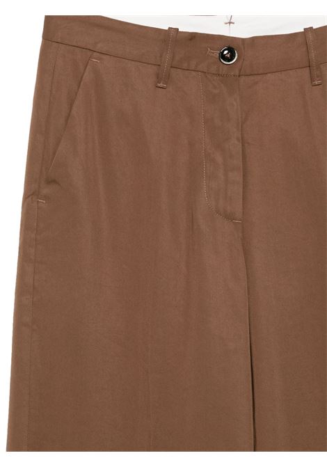 Pantalone lyocell caffe NINE IN THE MORNING | NAC150-P22 NADIA CHINO PALAZZOMOCHA