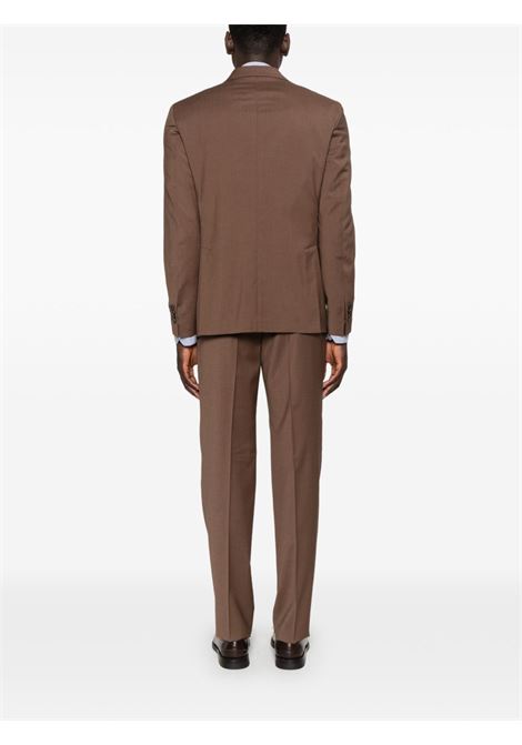 Brown wool-blend suit PAOLONI | 4011A757-26000028