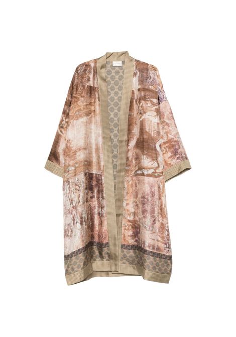 Beige silk kimono PIERRE LOUIS MASCIA | ALOE-KM12528518050/101