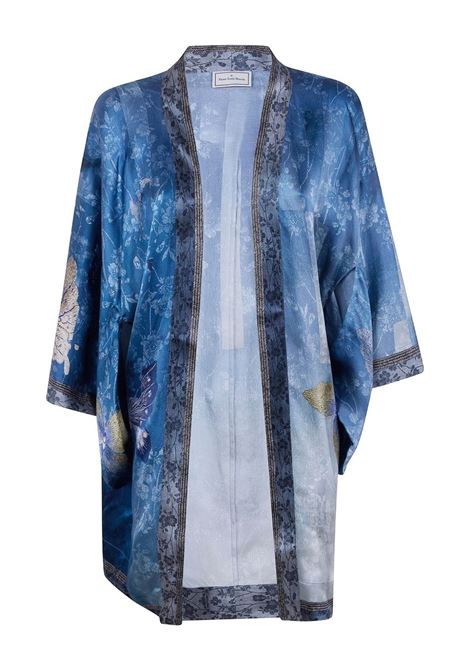 Blue Silk Kimono Jacket PIERRE LOUIS MASCIA | MUTKA/S-KM12608518230/101
