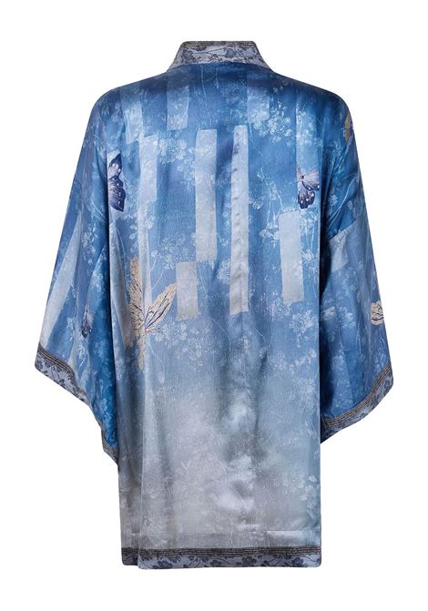 Blue Silk Kimono Jacket PIERRE LOUIS MASCIA | MUTKA/S-KM12608518230/101