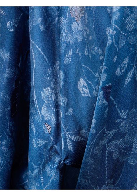 Blue Silk Kimono Jacket PIERRE LOUIS MASCIA | MUTKA/S-KM12608518230/101