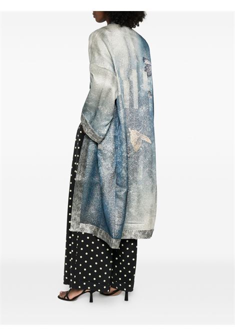 Light blue silk kimono PIERRE LOUIS MASCIA | PAX/SW-KM12187518155/101