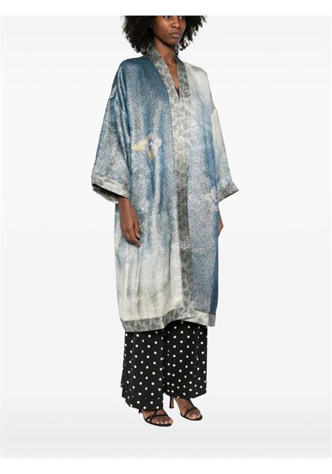 Light blue silk kimono PIERRE LOUIS MASCIA | PAX/SW-KM12187518155/101